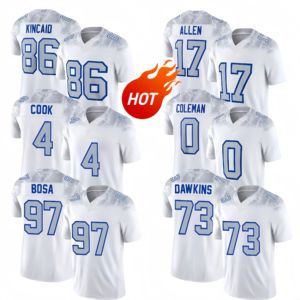 Nueva llegada Buffalo Rivalries Football Jerseys 17 Josh Allen 0 Keon Coleman 4 James Cook 10 SHAKIR 73DAWKINS con el logotipo del equipo - Product Image 2