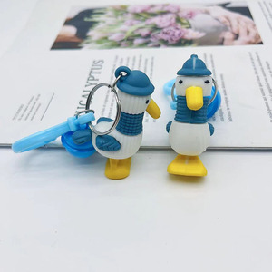 Carburant canard porte-clés pendentif chaque examen doit être mignon dessin animé étudiant sac suspendu décoration porte-clés de <span class=keywords><strong>voiture</strong></span> - Product Image 3