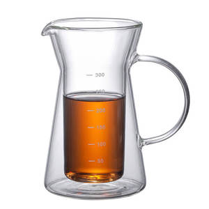 Cafetière en <span class=keywords><strong>verre</strong></span> à double paroi <span class=keywords><strong>Carafe</strong></span> en <span class=keywords><strong>verre</strong></span> réutilisable Cafetière avec <span class=keywords><strong>filtre</strong></span> en acier inoxydable - Product Image 5
