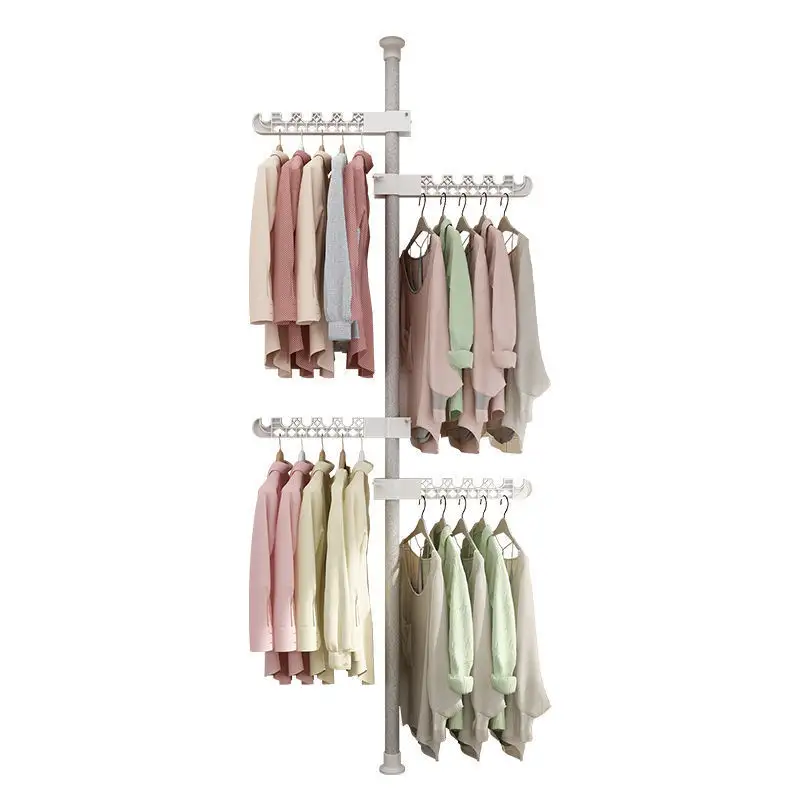 Vente chaude Amovible Vêtements Stand & Chaussures Rack Stand Pliable Boutique Avec Métal Manteau Séchage Cintre Affichage Pour Chambre Maison