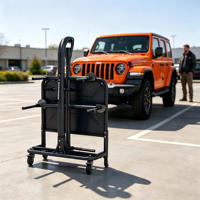 Démonteur de hardtop pliable avec plateau de rangement et chariot de levage mobile pour Jeep Wrangler Hard Top