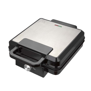 LOVFE Mini <span class=keywords><strong>gaufrier</strong></span> multifonctionnel électrique en acier inoxydable avec thermostat réglable, appareil à <span class=keywords><strong>sandwich</strong></span> à quatre grilles pour la maison - Product Image 1