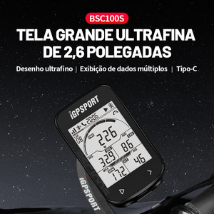 BSC100S Cycling <b>Computer</b> with GPS ANT+ & BLE Heart Rate Monitor Bicycle <b>Accessories</b> - Product Image 2