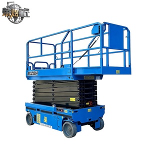 Rong Yu JT-GZ0406 CE12m14m16m18m 20m 22m Lift Gunting Hidrolik Elektrik Berpenggerak Sendiri Platform Baja Kapasitas 80-1000kg - Product Image 2