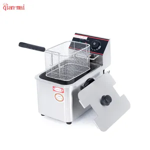 Electric 110V commercial industrial restaurant hot dog potato chips fish fried equipment domestic deep fryer snack machines