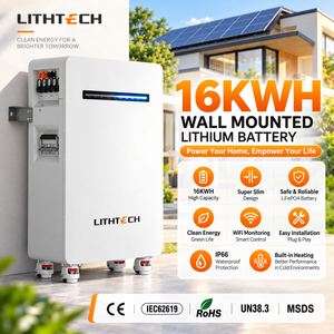 LITHTECH 16kWh 48V Off-Grid-Solarsystem 51,2V 314Ah 16kW Modulares Lithium-Batteriepaket für Notstromversorgung zu Hause - Product Image 3