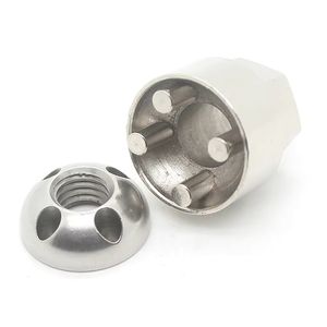 Tuercas de Seguridad Antirrobo de Acero Inoxidable 304 Planas de 4 Orificios M6 M8 M10 M12 para Barra de Luz LED, Minería y Automoción - Product Image 4