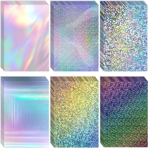 2024 nuevo papel de diamante láser holográfico caliente personalizado una variedad de patrones papel láser - Product Image 2