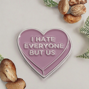 Odio <span class=keywords><strong>tutti</strong></span>, ma noi spilla migliore amico coppia di accessori di abbigliamento con testo d'amore in metallo distintivo gioielli regalo - Product Image 2