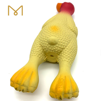Jouet à mâcher pour chien en caoutchouc naturel souple et écologique, personnalisé, populaire, avec sifflet, canard, grande taille