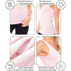 Débardeurs en tricot côtelé pour femmes, mélange de coton, légers, respirants, plusieurs couleurs - Product Image 4