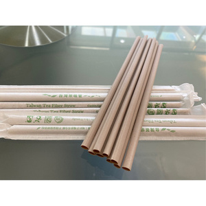 Pailles biodégradables naturelles de qualité supérieure, à base de plantes, compostables, sans plastique, pour les cafés, les restaurants à emporter - Product Image 1