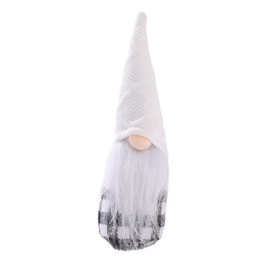 Decoraciones navideñas: Figura <span class=keywords><strong>de</strong></span> Hombre del Bosque a cuadros en blanco y negro, muñeco sin rostro <span class=keywords><strong>de</strong></span> Papá Noel, duende - Product Image 5