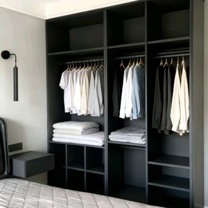 Dressing sur mesure moderne et minimaliste de luxe pour villas, appartements, chambres, avec étagères rétractables en bois, respectueux de l'environnement - Product Image 5