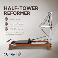 Reformer demi-tour en bois de noyer, très populaire, pour l'exercice en studio et le fitness, certifié CE, machine de Pilates Reformer