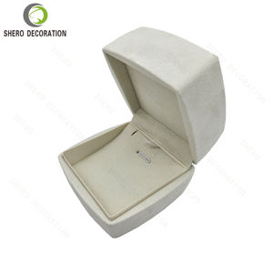 Boîte à bijoux en velours suédé en gros pour bracelet, collier, pendentif, boucles d'oreilles, emballage, logo personnalisé, style de matériau pour l'affichage - Product Image 1