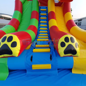 Giant outdoor party jumping bouncy castle water park dragon <b>inflatable</b> slide with swimming pool - Product Image 4