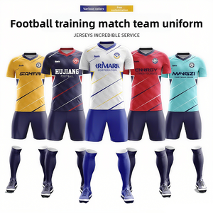 Erkek profesyonel futbol takımı üniformaları çabuk kuruyan yetişkin spor formalar özel baskı Spandex/pamuk çevre dostu - Product Image 3