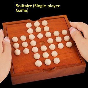 <span class=keywords><strong>Solitaire</strong></span> en bois de qualité supérieure, Échecs Kongming, <span class=keywords><strong>Jeu</strong></span> de société pour un seul joueur pour adultes et enfants, <span class=keywords><strong>Jeu</strong></span> de puzzle décontracté et de loisirs - Product Image 5