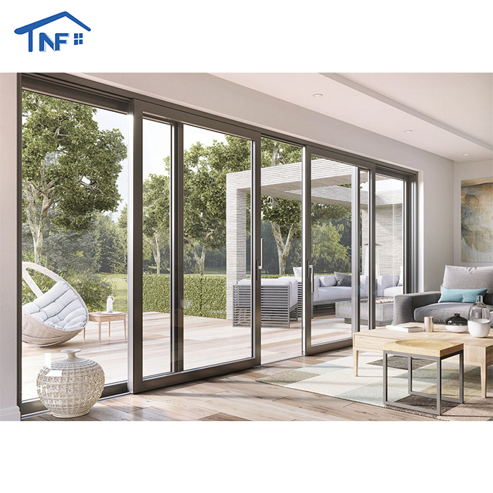 Aluminum Alloy Folding Screen NF Magnetic Roller Blind Stainless Steel Insect Control Sliding Doors Tempered Glass Mosquito Net · image 5