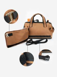 Sac à outils robuste personnalisé de grande taille en Oxford 600D avec polyester PC et polyester, sac de rangement portable pour électricien - Product Image 2