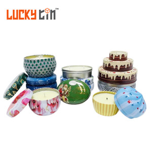 Wholesale Custom Travel Tin Candle Luxury Soy Wax Tin Container Metal Small Candles Jar With Lid For Candle