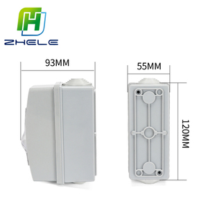 HT-2 2way 117*50*90 Mét Điện Điện Hộp Phân Phối ABS Enclosures PC Bìa Không Thấm Nước Phân Phối Hộp Air Switch Box - Product Image 6