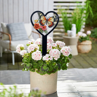 Tatakan Taman Modern Berbahan Besi dengan Cetakan UV Tema Alam, Mudah Dipasang untuk Penggunaan di Halaman Belakang dan Patio, Tahan Cuaca, Ornamen Taman
