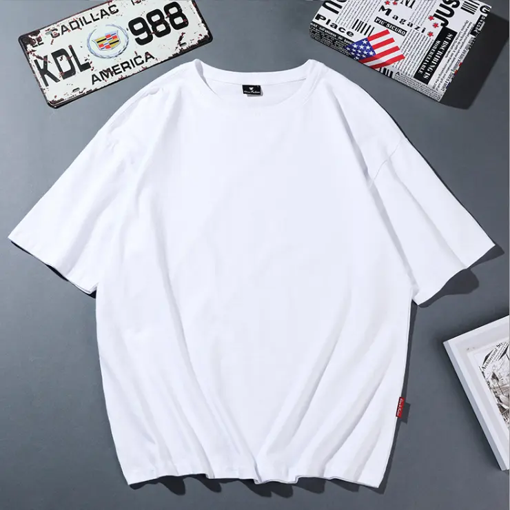 Lady Custom logo Cotton Shirt/big size Custom T Shirt Printing/Men's T Shirt Made In China