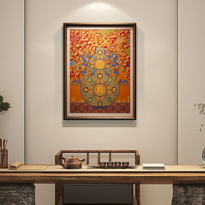 Jarrón de Calabaza Clásico Hecho a Mano en Tono Suave, Arte Floral de Latón, Pintura Original China Auspiciosa, Logotipo Personalizado, Regalo para Festivales y Negocios - Product Image 3