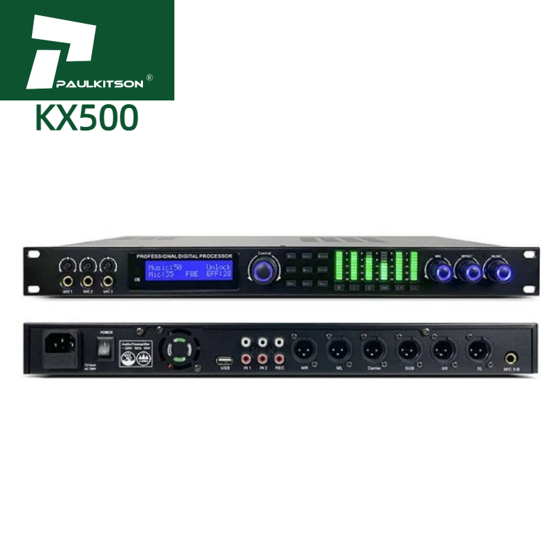 KX500 цифровой аудио процессор аудио эффекты Dsp цифровой аудио процессор с программным обеспечением