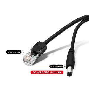 Système de caméra CCTV standard IEEE802.3af/at 10/100 Mbps, séparateur d'alimentation Ethernet POE 48V 12V 1.2A, utilisation en intérieur, moniteur - Product Image 1