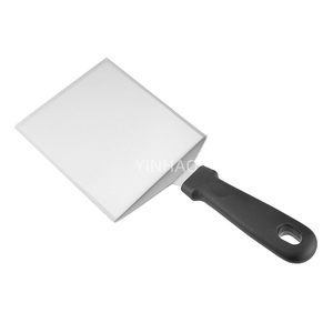 Custom Extra Large Wide Burger Patty Grill <strong>Spatula</strong> Stainless Steel Beveled Edges Griddle <strong>Spatula</strong> With Wood Handle - Product Image 4
