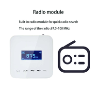 Amplificateur mural ZHIKU 4 canaux 25W pour lecteur multimédia de musique d'ambiance avec radio USB/TF/FM, système audio domestique PA