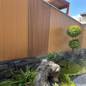 Panneau mural WPC à âme creuse avec surface rainurée, installation rapide par clipser, idéal pour les murs de sous-sol - Offre Spéciale - Product Image 1