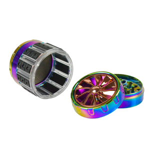 New Hot Sale 5 Layers 60mm Metal Manual <b>Herbs</b> High Quality Colorful <b>Herb</b> <b>Smoking</b> Grinder - Product Image 4