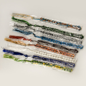 Oval Painted Unisex Islamic Chanting Tasbih <b>Bracelet</b> 33 Prayer <b>Beads</b> Plastic Misbaha Jewelry for Muslims Religious Gifts - Product Image 6