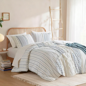 Ensemble de couette 3 pièces ensemble de taies d'oreiller brodées en <span class=keywords><strong>boule</strong></span> 3D ensemble de housses de couette tuftées taies d'oreiller - Product Image 4