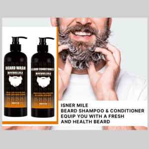 Coffret Cadeau Soin <span class=keywords><strong>Barbe</strong></span> Homme 6-en-1 Huile Hydratante Naturelle Noire Sans Cruauté Animale <span class=keywords><strong>2021</strong></span> – Meilleure Vente – Avec Rouleau Offert - Product Image 5