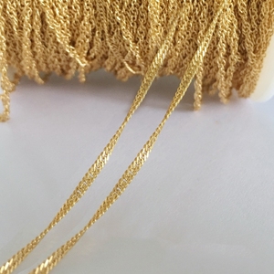 Cadena Singapur de Oro Laminado de 1.8mm, <span class=keywords><strong>14K</strong></span>, Venta al por Mayor para Fabricación de Joyas, Pulseras y Collares - Product Image 1