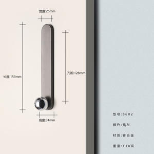 Zinc Alloy Modern <b>Door</b> <b>Handles</b> & Knobs for Cabinets <b>Wardrobes</b> Drawers Kitchen Bedroom Bathroom - Product Image 4