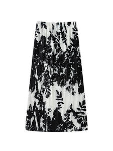 Miyake femmes été jupe élégant haut de gamme plissé Design nouveau à la mode imprimé léopard lumière luxe Style français grande taille - Product Image 2