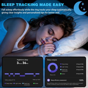 Smart <b>Ring</b> for Women <b>Men</b> Fitness Tracker Heart Rate SpO2 Sleep Monitoring Pedometer <b>Titanium</b> IP68 Waterproof No Heart Rate Monit - Product Image 6