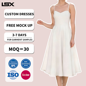 Vestido Midi Plisado Blanco de Lujo para Mujer, Estilo Corsé, Casual de Verano, de Alta Calidad, Corte A, Personalizado - Product Image 2