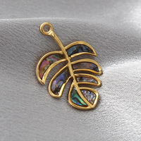 Pendentifs DIY en acier inoxydable très vendus, boucles d'oreilles en coquille d'ormeau naturelle blanche, breloques vintage tendance, accessoires les plus vendus