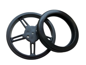 Pololu 60*8mm rueda de plástico de juguete para <span class=keywords><strong>Feetech</strong></span> <span class=keywords><strong>FS90R</strong></span> Micro Servo para aviones RC - Product Image 3