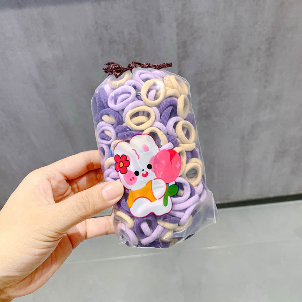 New purple 200 root cartoon drawstring bag