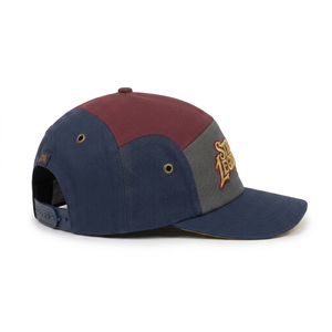 Casquette de campinguriste 5 panneaux brodée en 3D personnalisée, multicolore, style graffiti, à visière plate, streetwear, vente en gros - Product Image 2