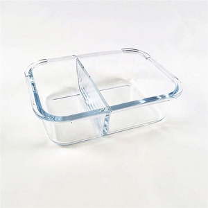 grado comida Prep contenedores de vidrio microondas congelador almacenamiento seguro contenedor de alimentos con tapa de Pp - Product Image 5