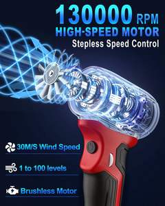 Laub gebläse Akku-Laub gebläse Milwaukee-Gebläse für bürstenlosen 18-V-Hochgeschwindigkeitsmotor 130.000 U/min Leichtes Design für - Product Image 3